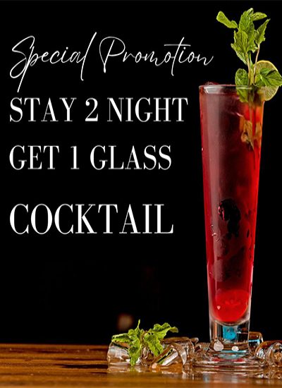 Stay 2 Night Free Cocktail